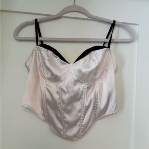 Large Shein Pale Pink Corset Top